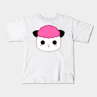 Cute Pink Fur Sheep Kids T-Shirt